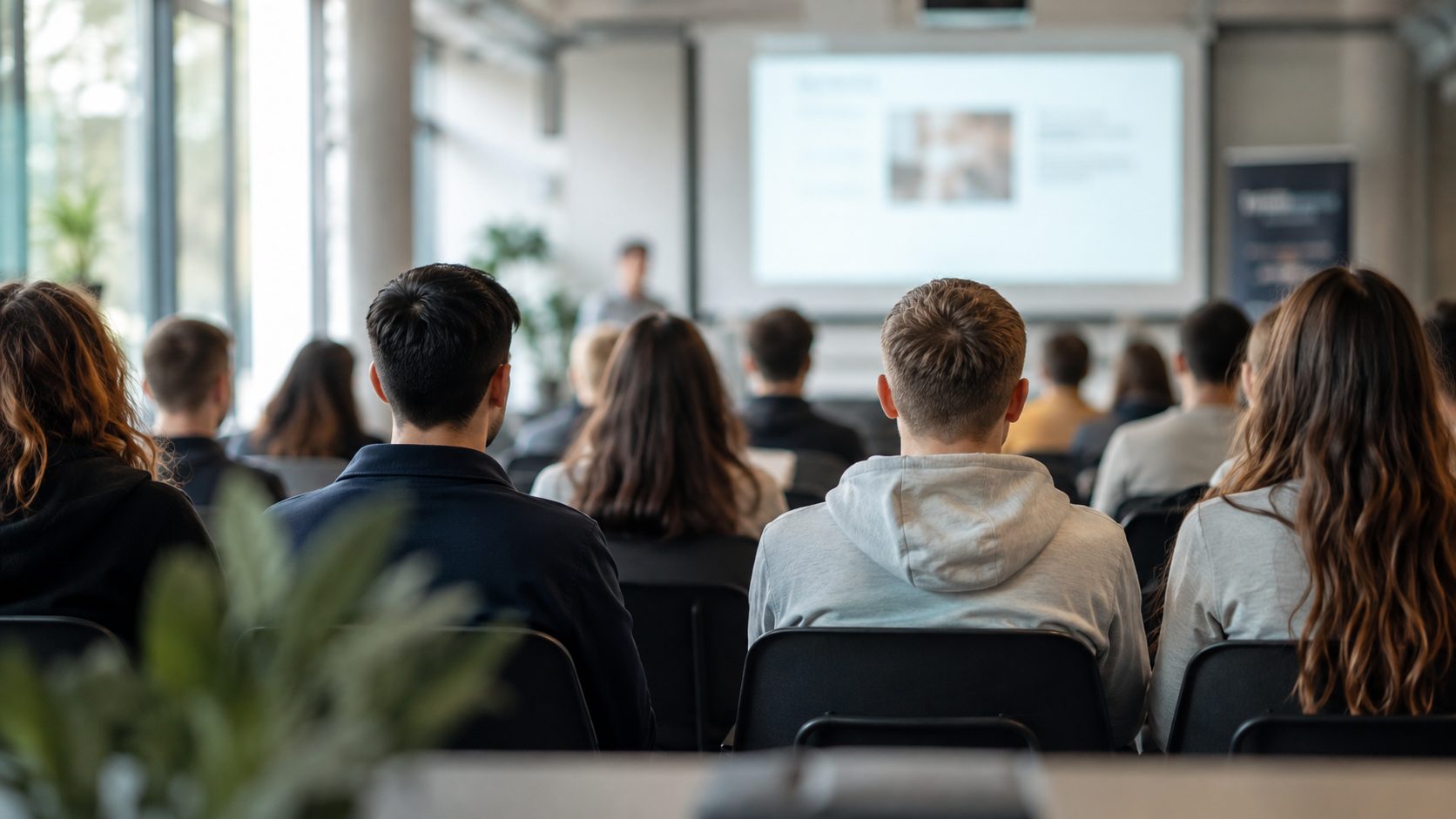 Teilnehmende einer Informationsveranstaltung in der Metall Akademie Niedersachsen