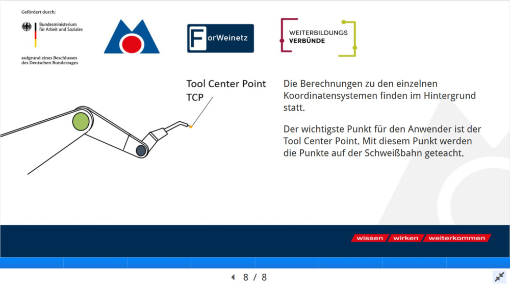 Zugang Kurs "Implementierung eines SchweißCobots in einen mittelständischen Betrieb" Kurs zu Schweißcobots - Beispielbild Metall Akademie Niedersachsen